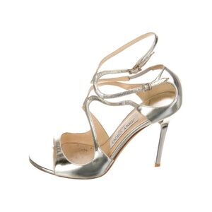 JIMMY CHOO SILVER STILETTOS